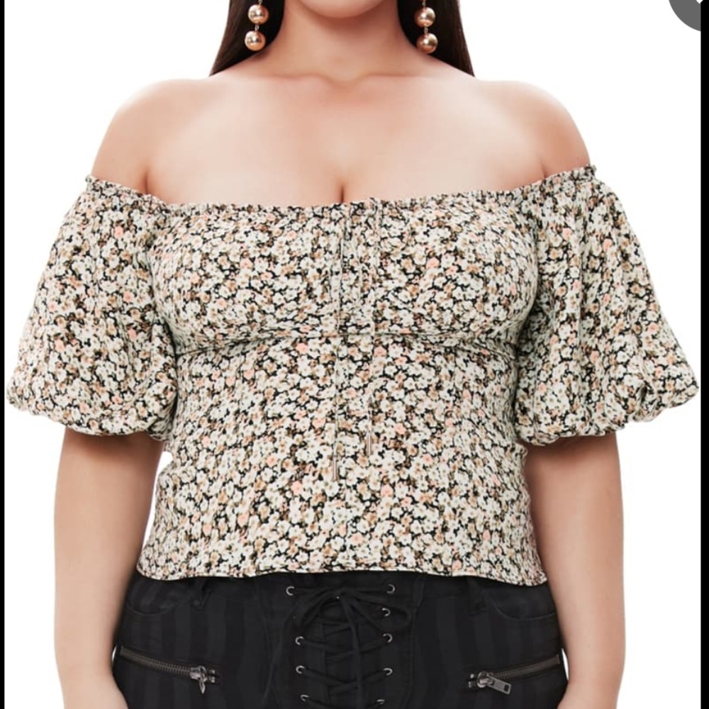 AFRM Floral Off-Shoulder Top